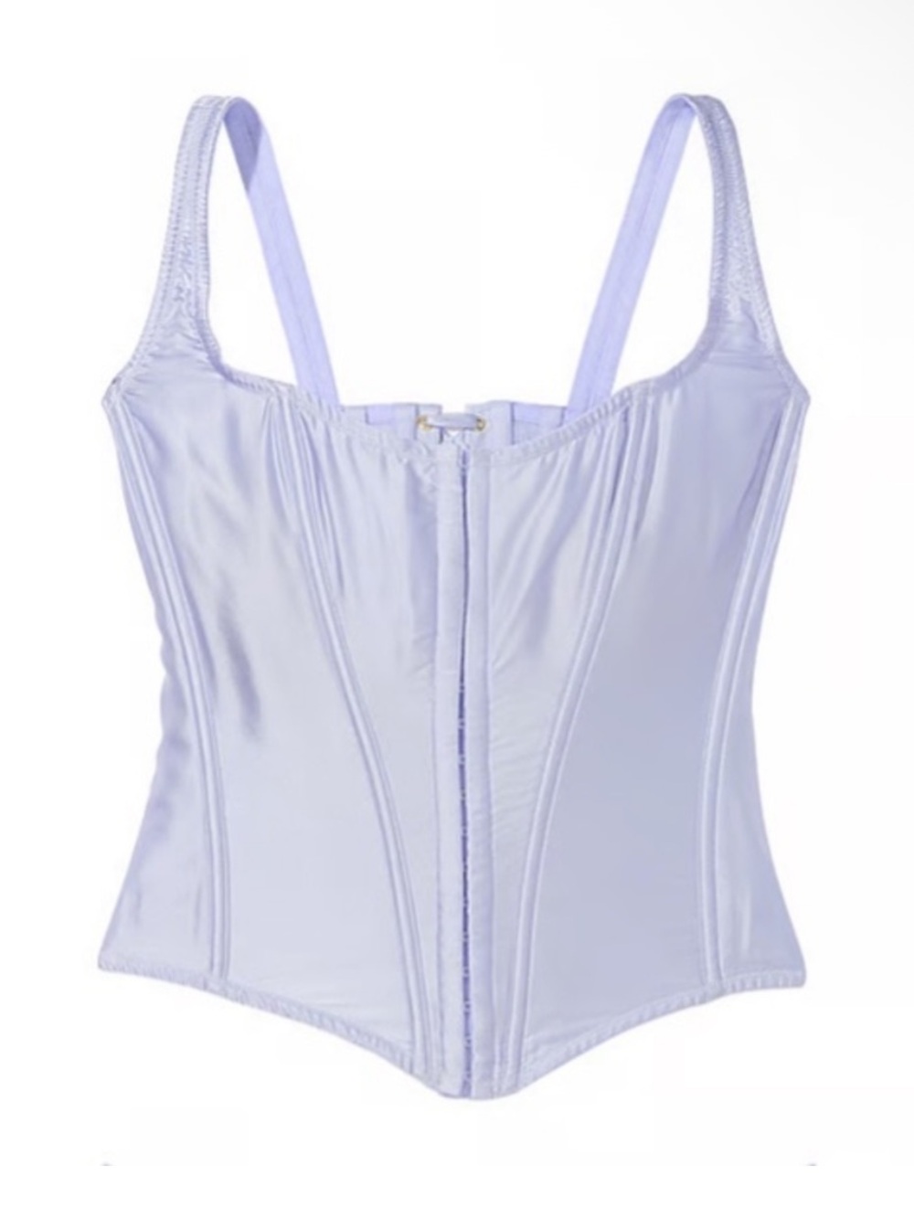 New! Victoria's Secret Very Sexy Blue Classic Silk Corset Bra top 34261